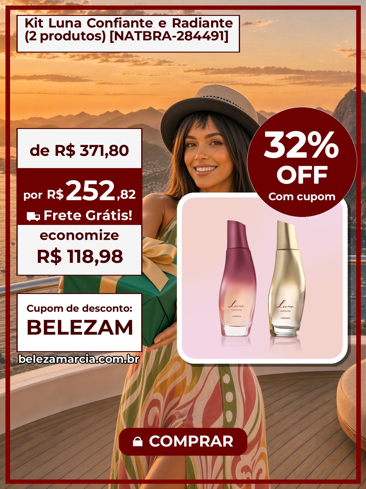 Kit Luna Confiante e Radiante (2 produtos) [NATBRA-284491]