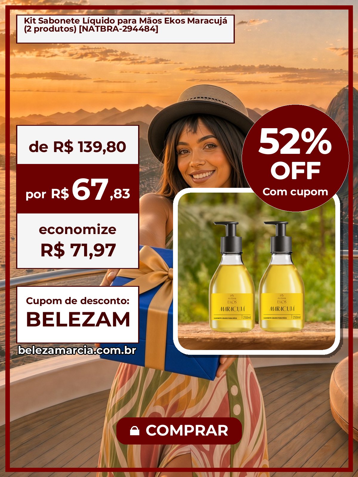 Kit Sabonete Líquido para Mãos Ekos Maracujá (2 produtos) [NATBRA-294484]