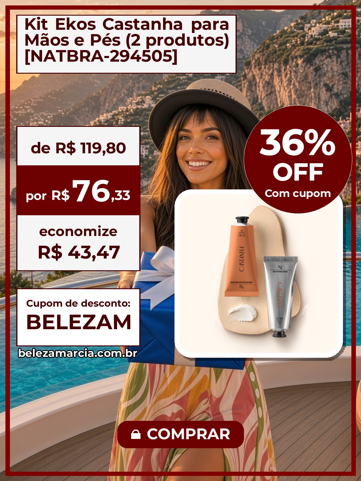 Kit Ekos Castanha para Mãos e Pés (2 produtos) [NATBRA-294505]