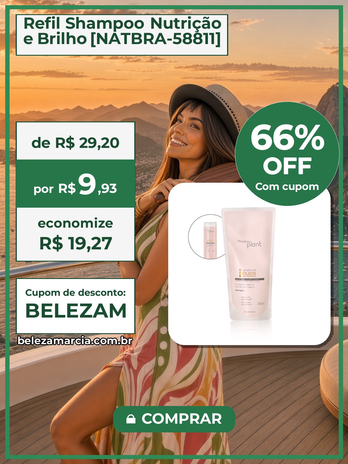 Refil Shampoo Nutrição e Brilho [NATBRA-58811]