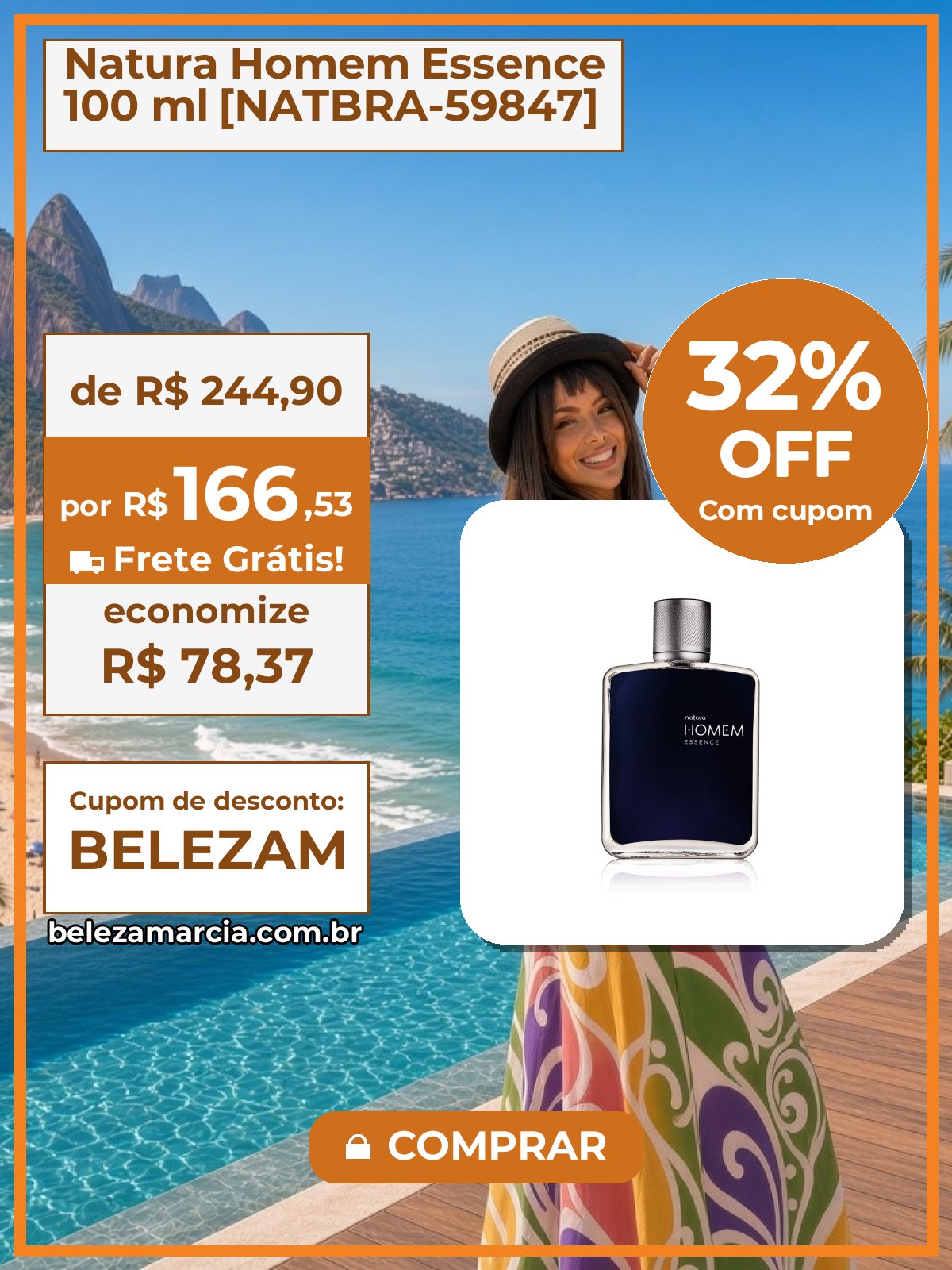Natura Homem Essence 100 ml [NATBRA-59847]