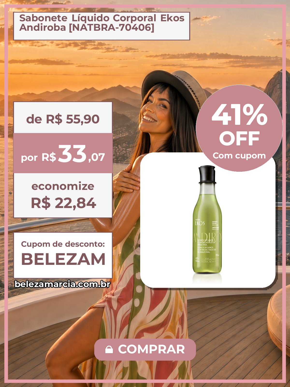 Sabonete Líquido Corporal Ekos Andiroba [NATBRA-70406]