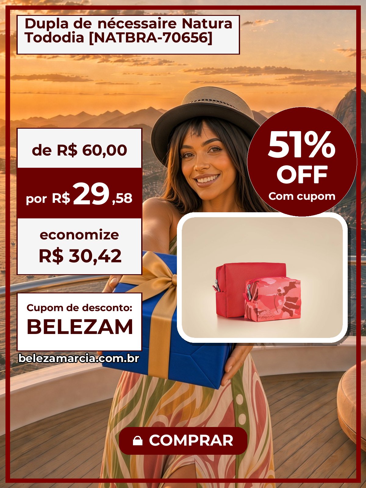 Dupla de nécessaire Natura Tododia [NATBRA-70656]