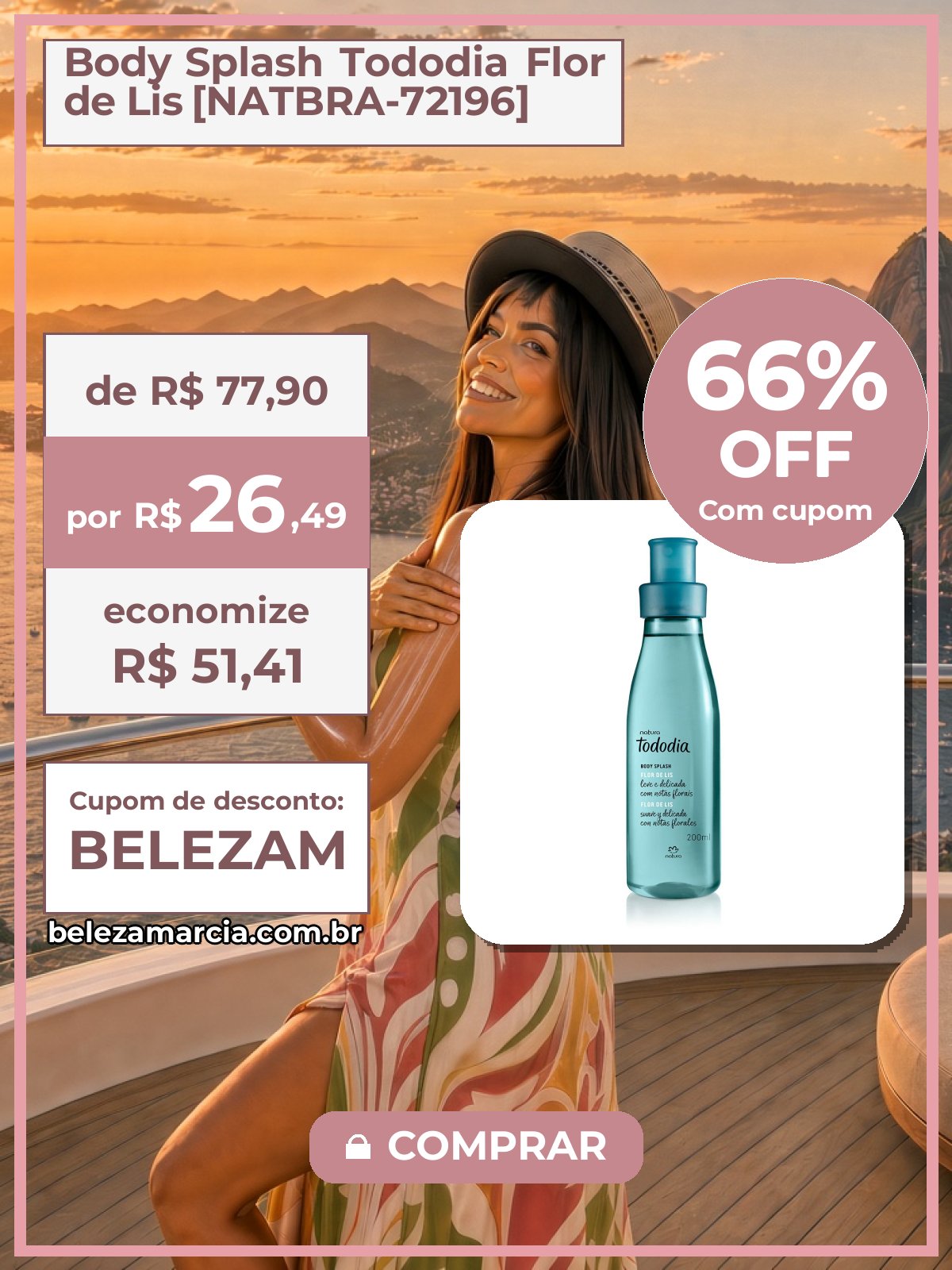 Body Splash Tododia Flor de Lis [NATBRA-72196]