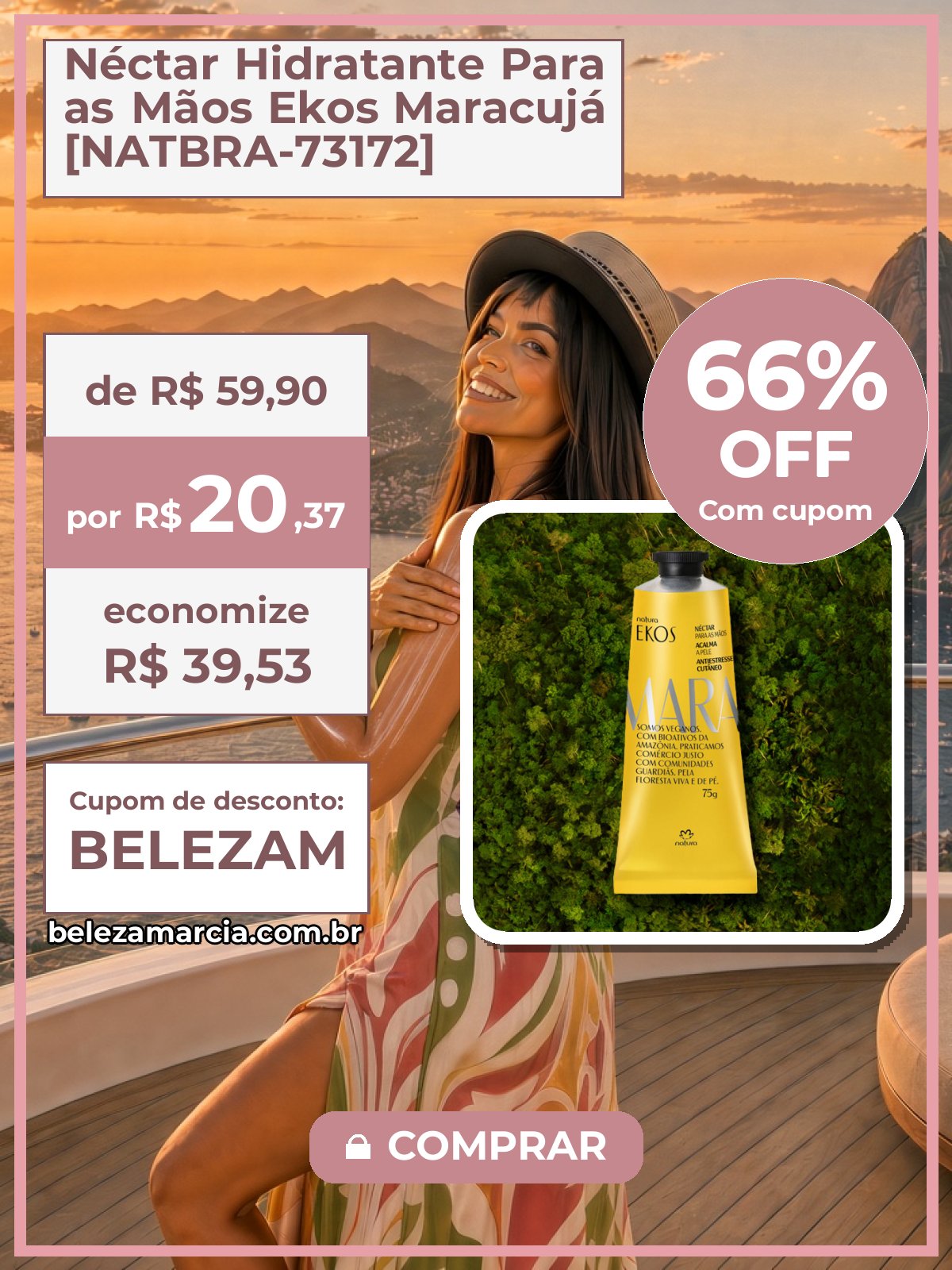 Néctar Hidratante Para as Mãos Ekos Maracujá [NATBRA-73172]