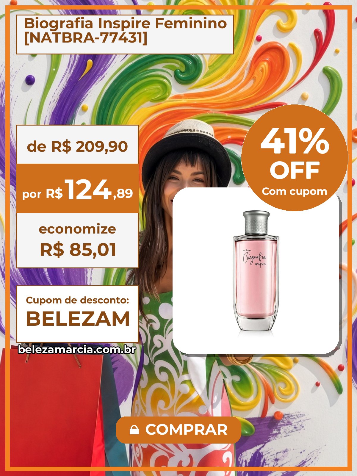Biografia Inspire Feminino [NATBRA-77431]