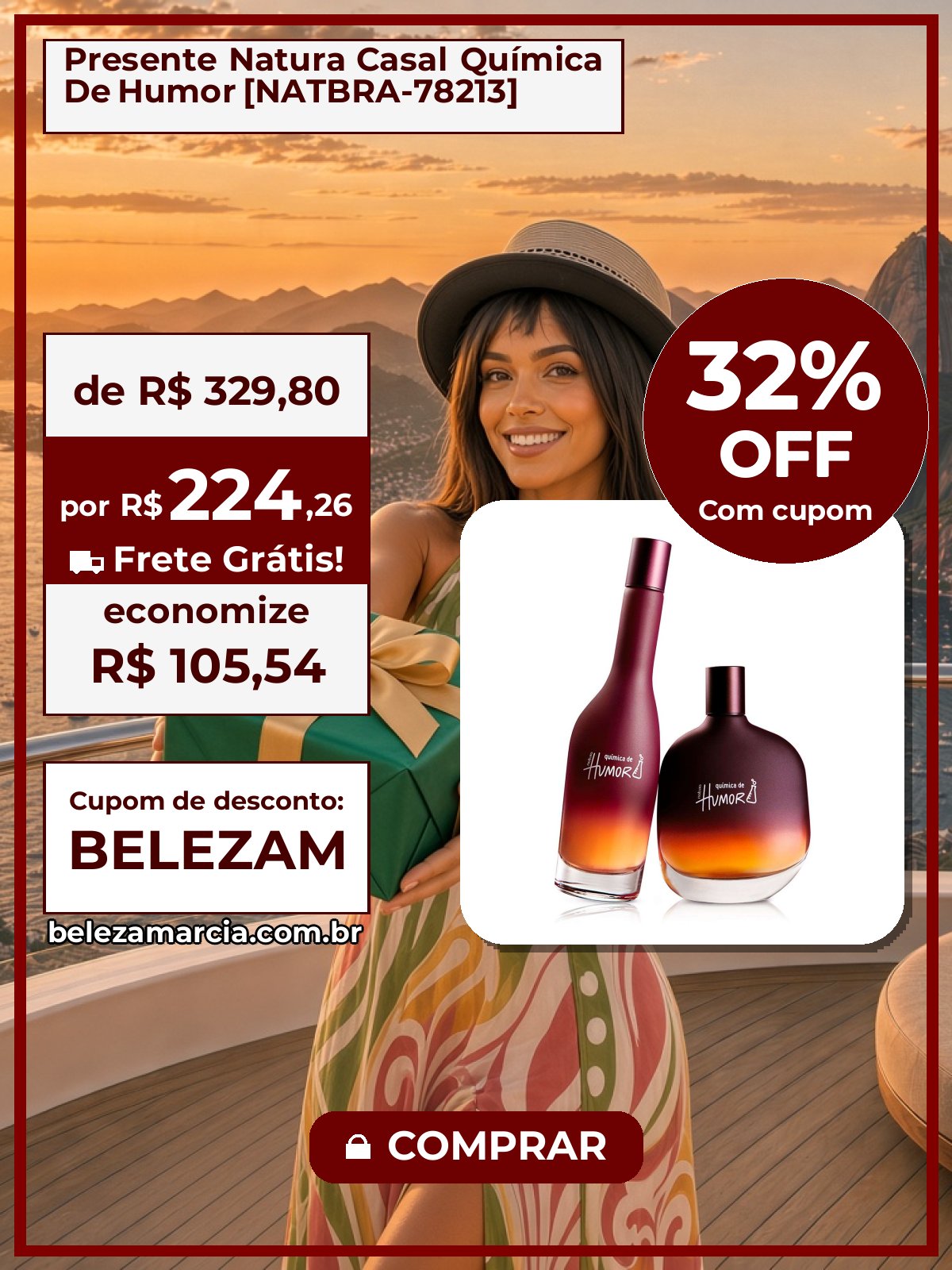 Presente Natura Casal Química De Humor [NATBRA-78213]