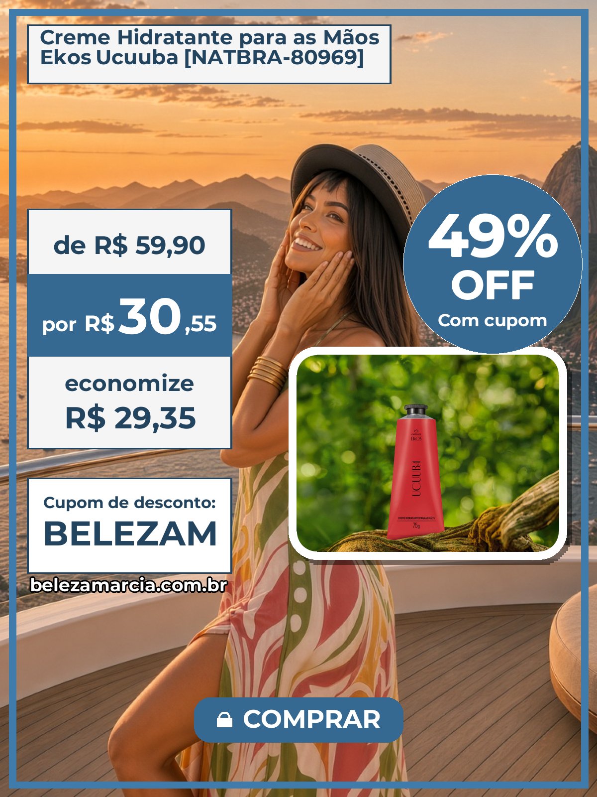 Creme Hidratante para as Mãos Ekos Ucuuba [NATBRA-80969]
