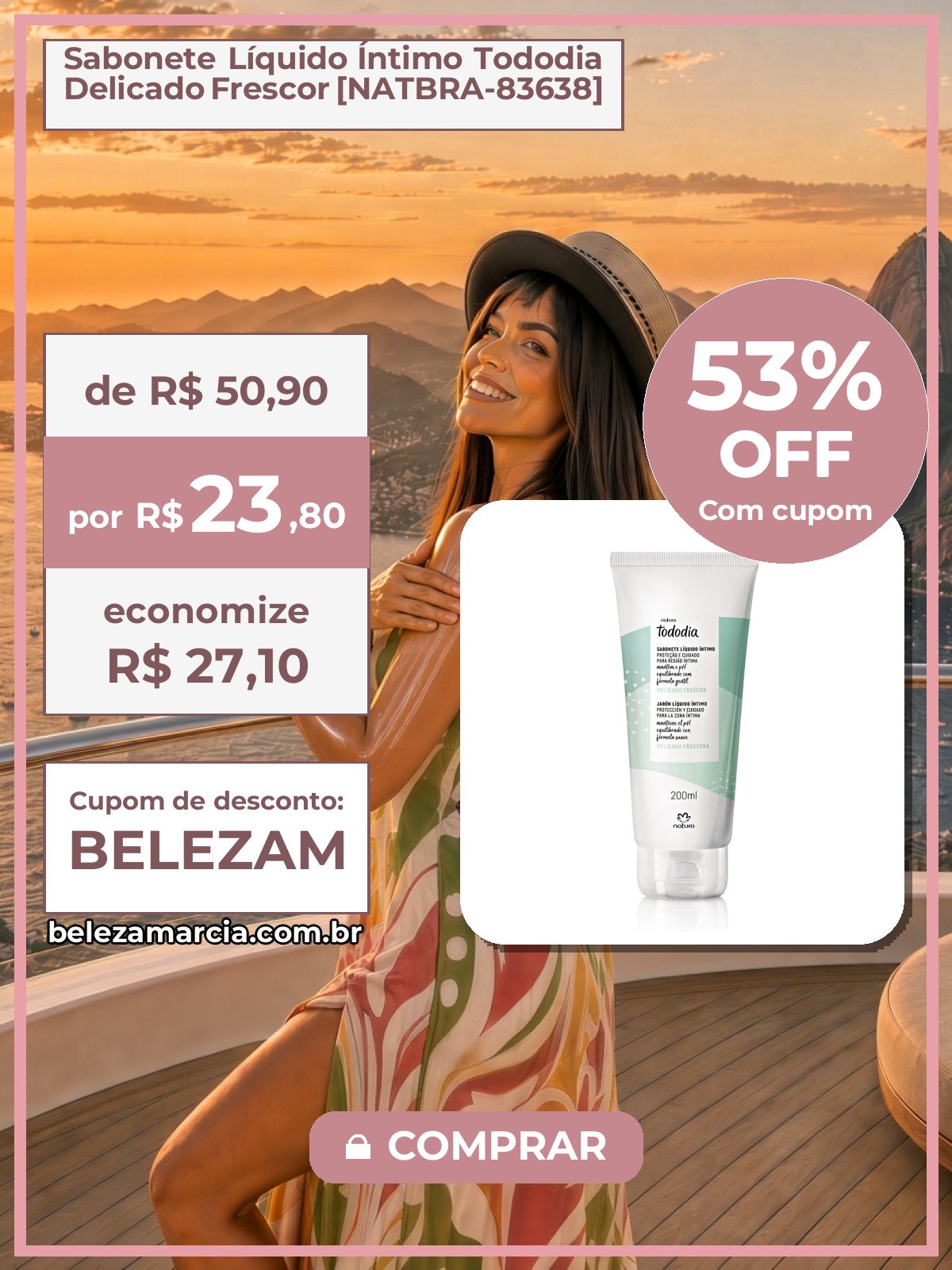 Sabonete Líquido Íntimo Tododia Delicado Frescor [NATBRA-83638]