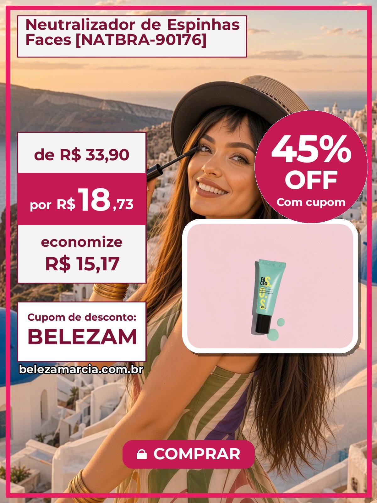 Neutralizador de Espinhas Faces [NATBRA-90176]