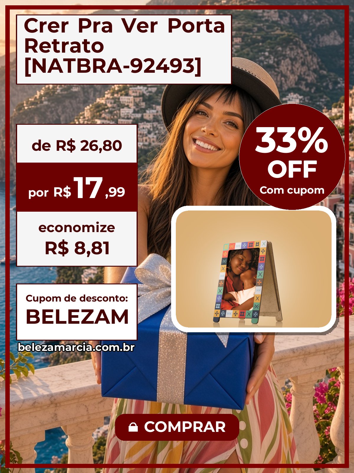 Crer Pra Ver Porta Retrato [NATBRA-92493]