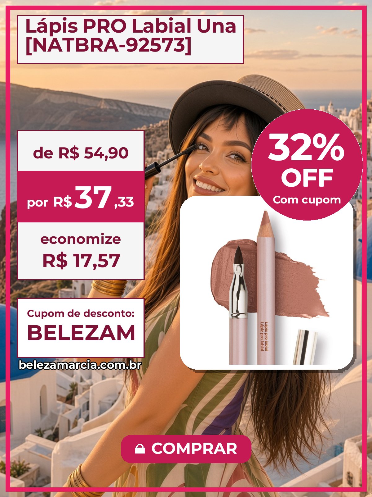 Lápis PRO Labial Una [NATBRA-92573]