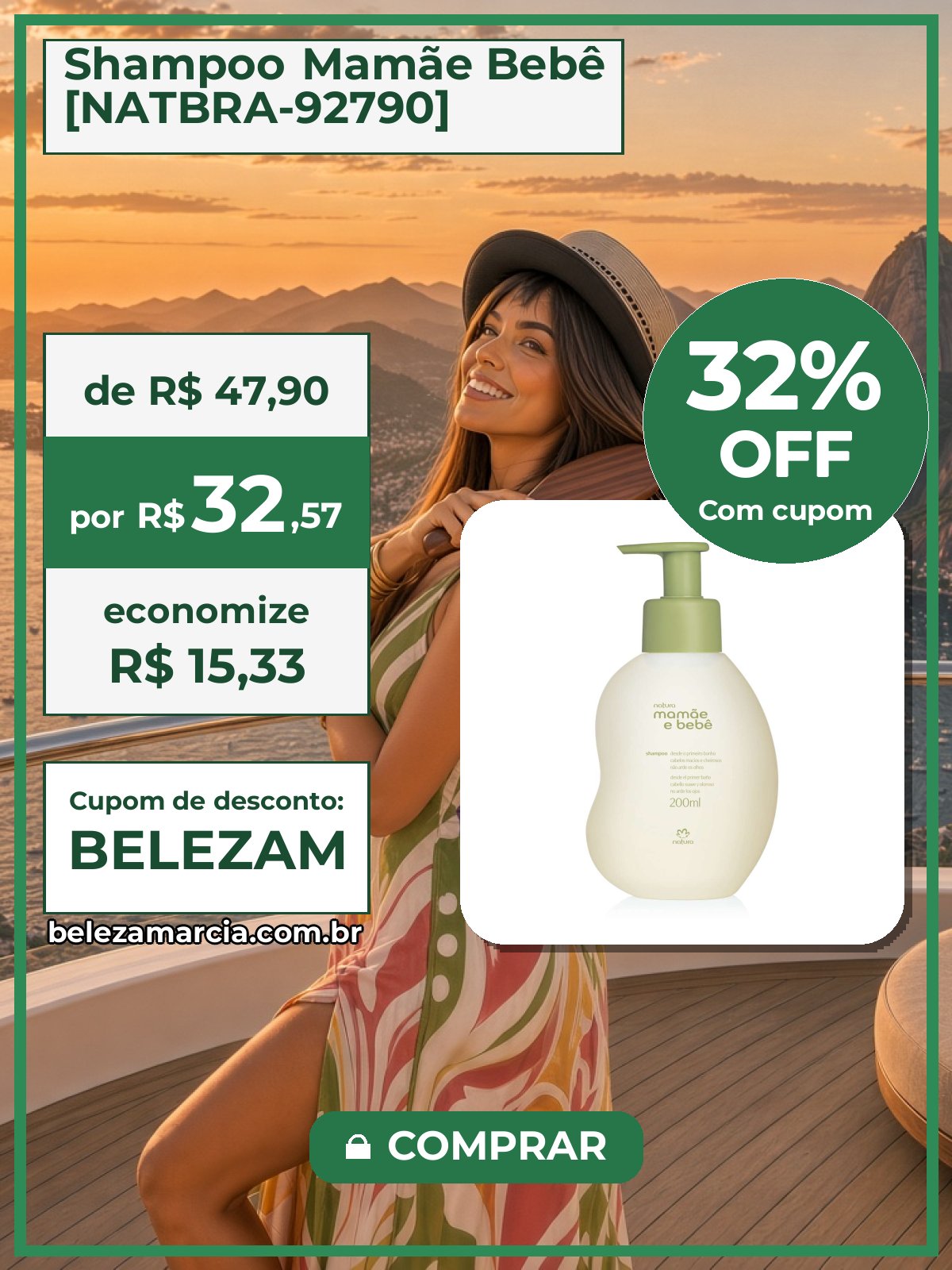 Shampoo Mamãe Bebê [NATBRA-92790]