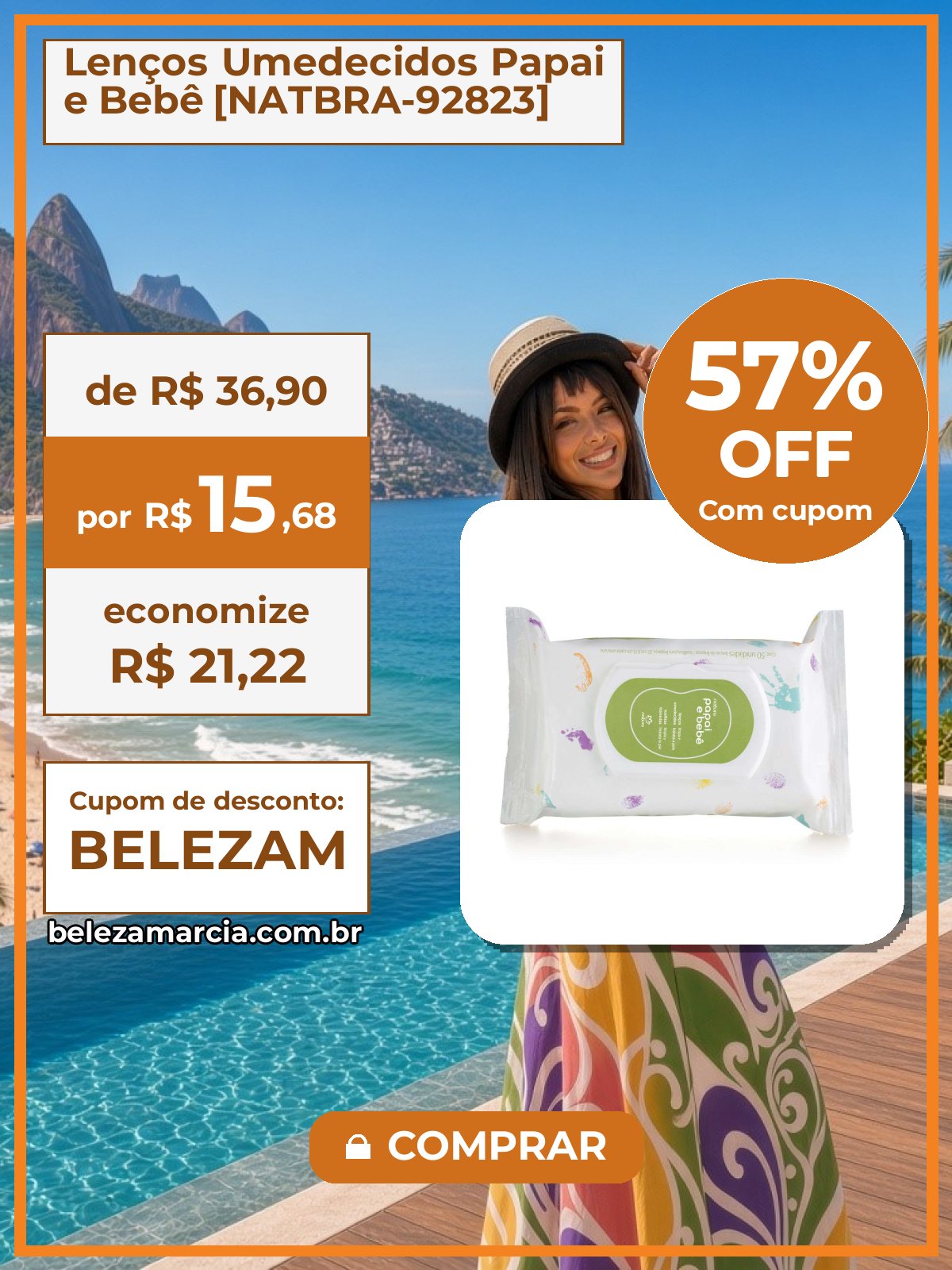 Lenços Umedecidos Papai e Bebê [NATBRA-92823]