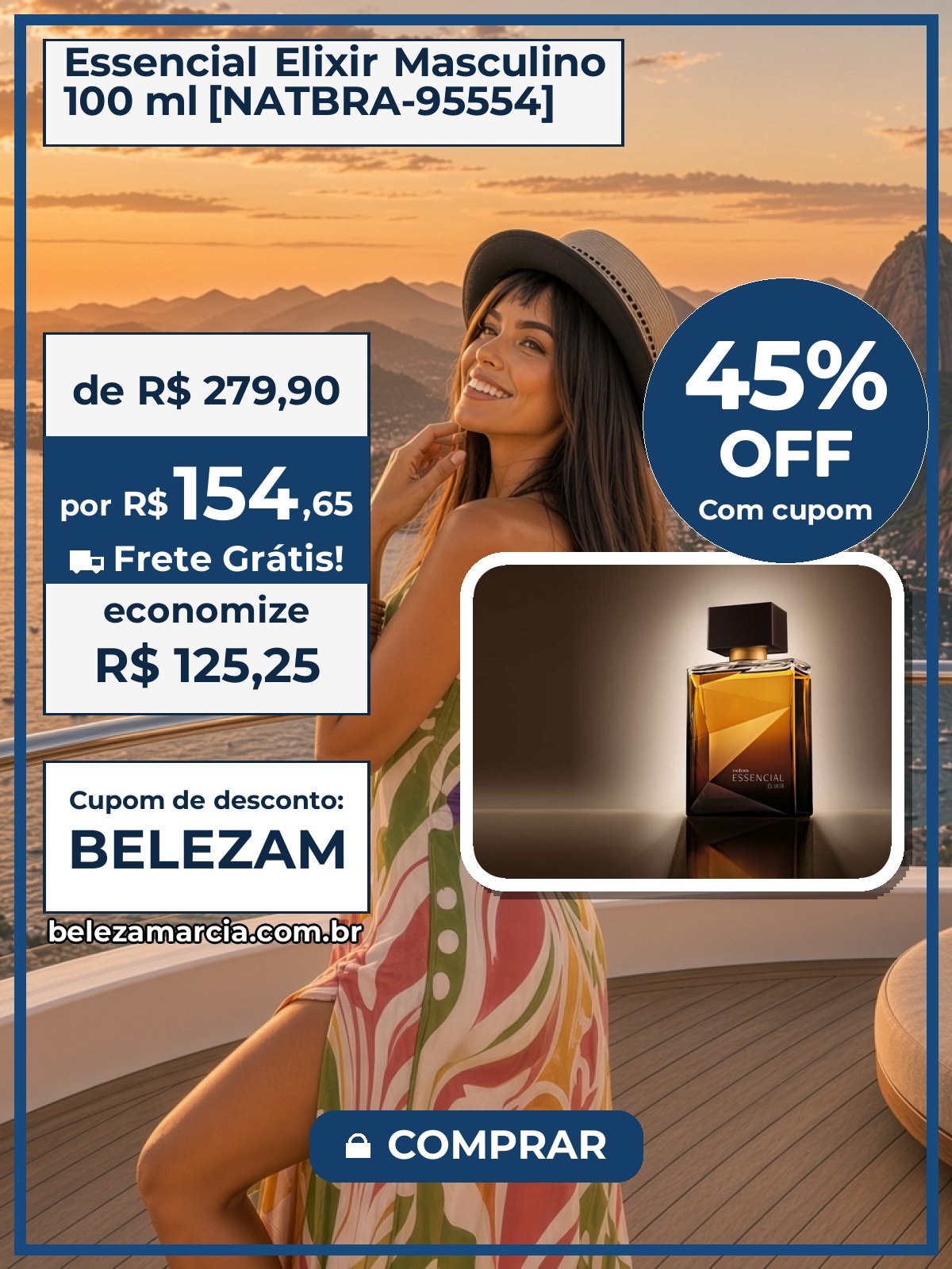 Essencial Elixir Masculino 100 ml [NATBRA-95554]