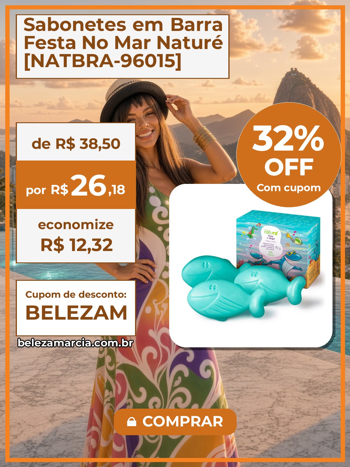 Sabonetes em Barra Festa No Mar Naturé [NATBRA-96015]