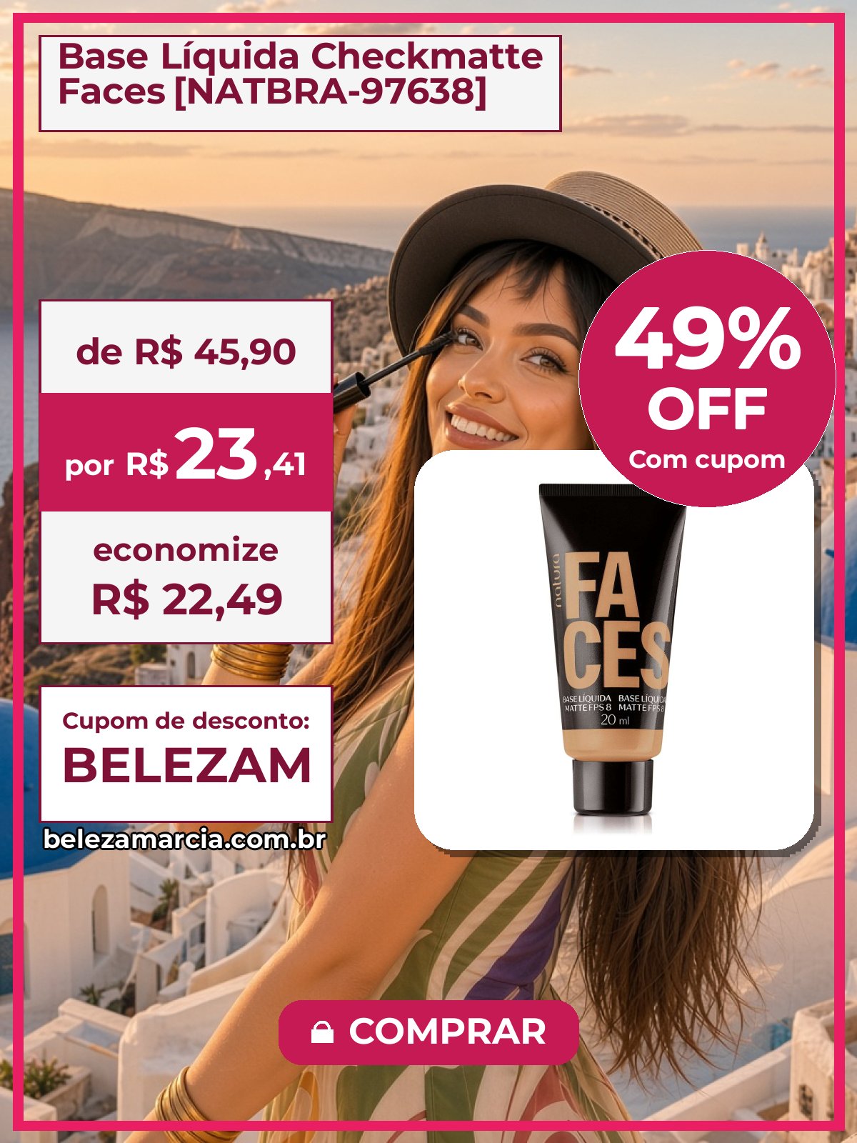 Base Líquida Checkmatte Faces [NATBRA-97638]