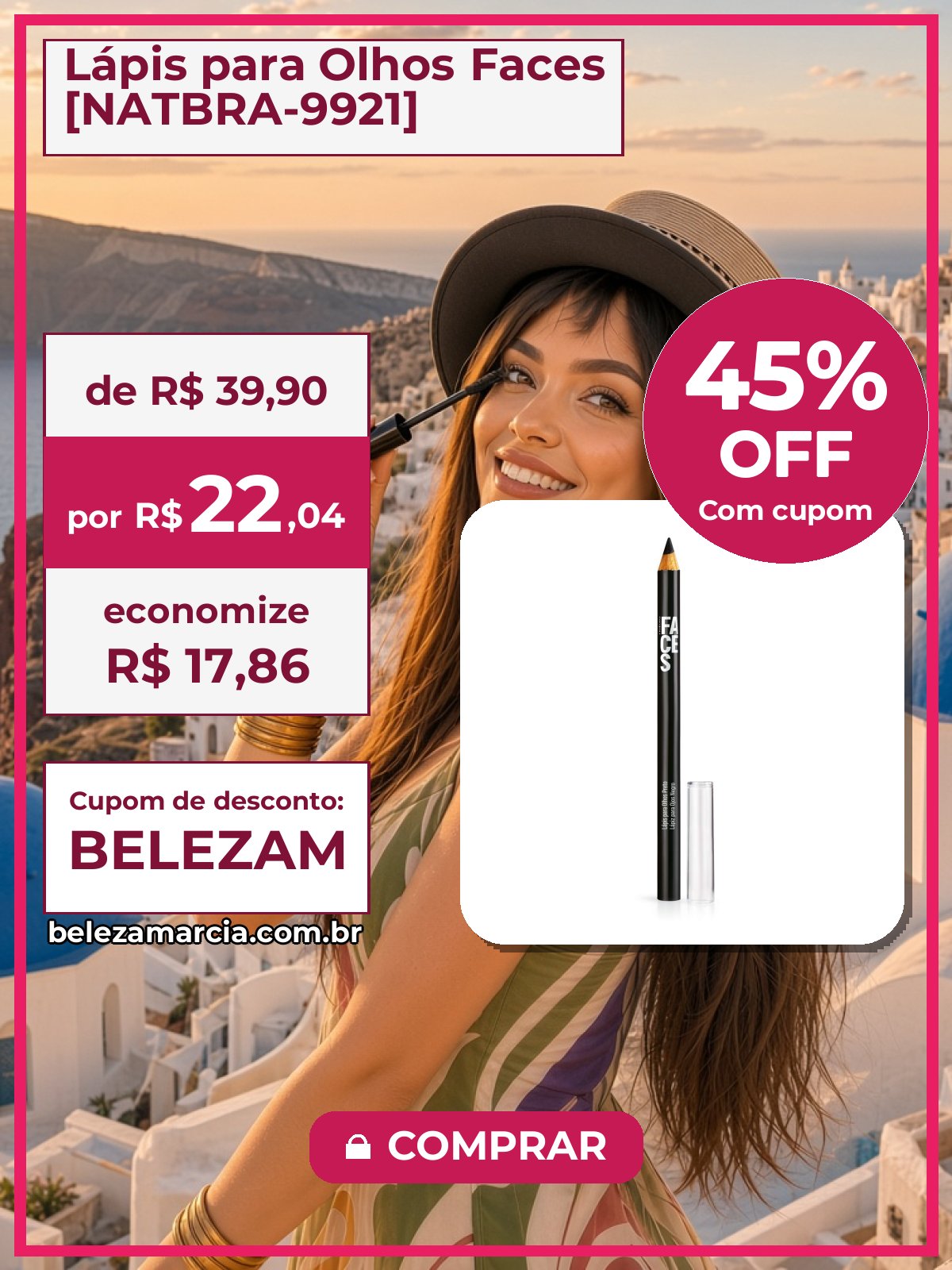 Lápis para Olhos Faces [NATBRA-9921]