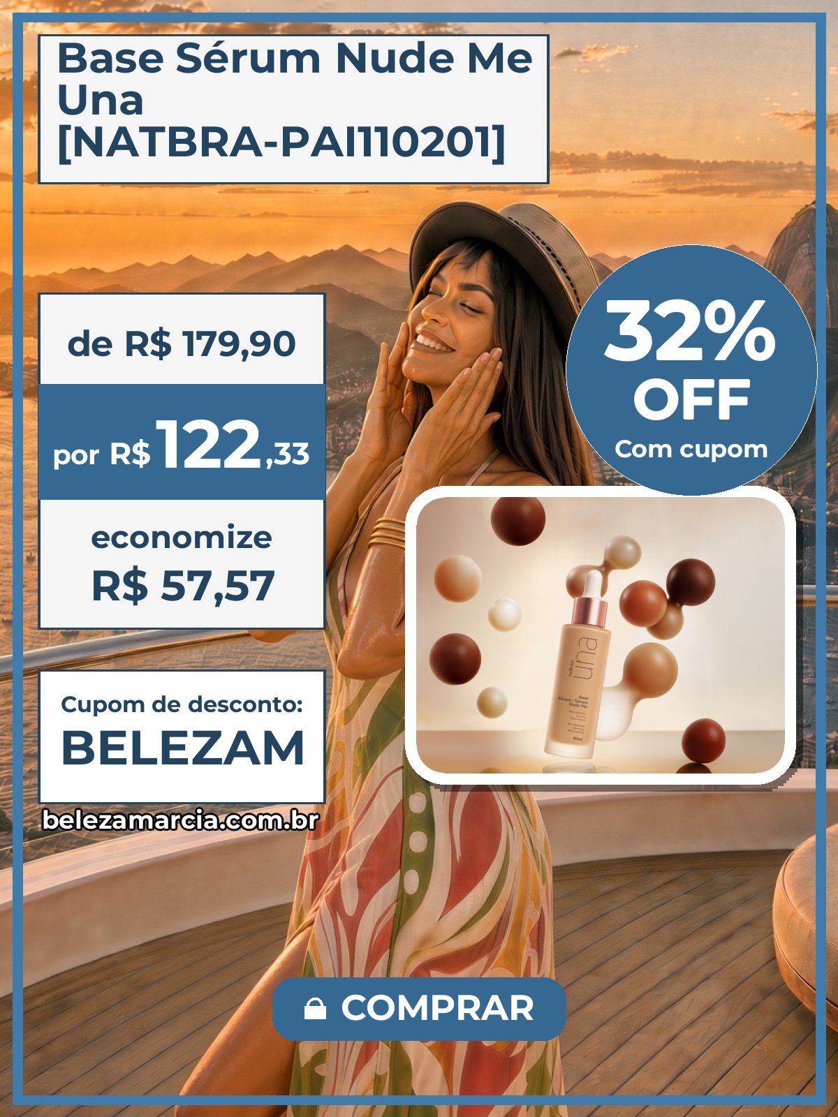 Base Sérum Nude Me Una [NATBRA-PAI110201]